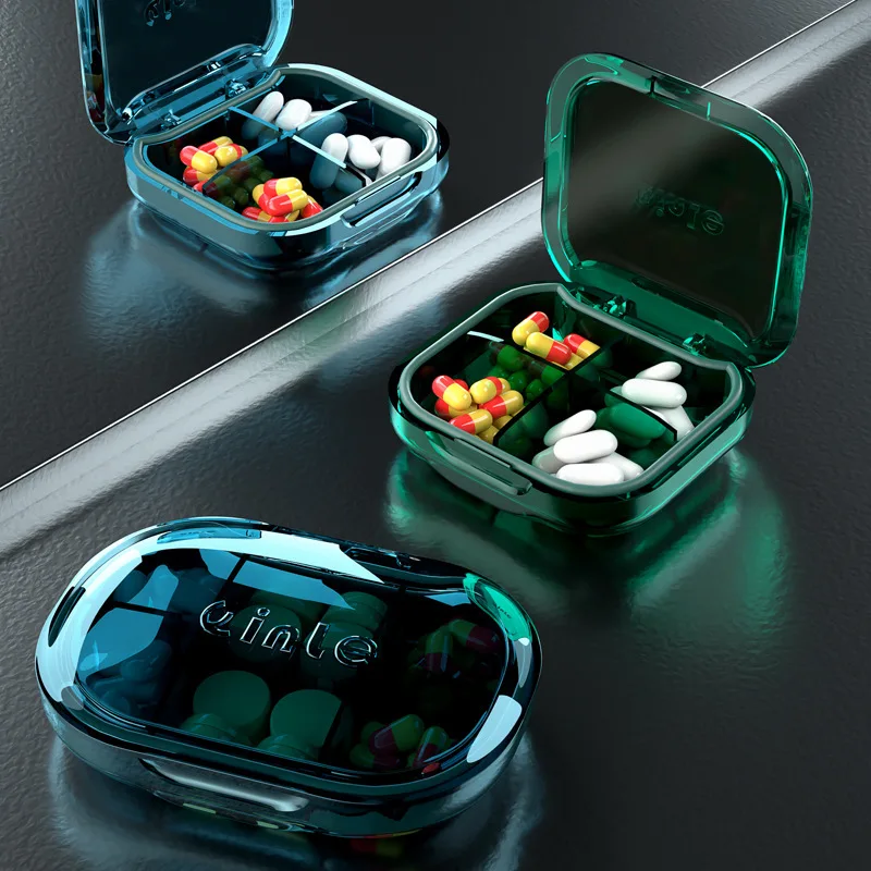 

Medicine Box Portable One Week Large Capacity Sub Packed Pill Storage Box Portable Travel Mini Medicine Sealed Box