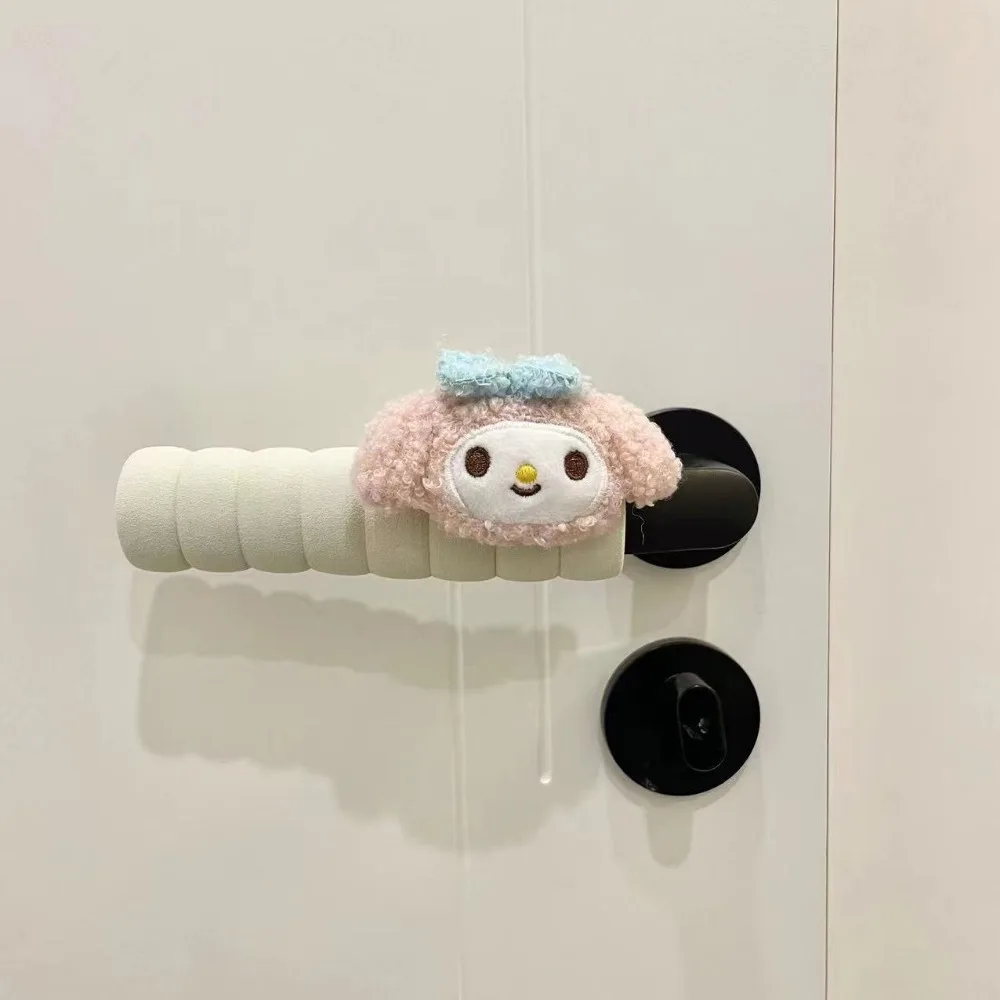 2 шт. Sanrios My Melody аниме плюшевые перчатки для дверных ручек кавайные милые защитные