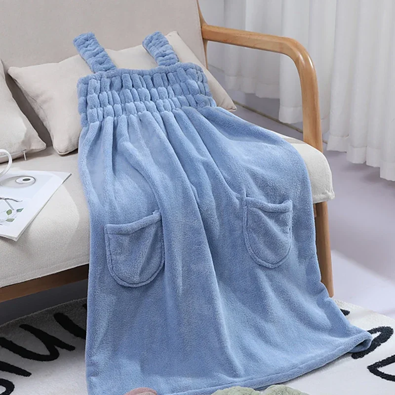 Микрофибра полотенце-юбка 82x140 см коралловый