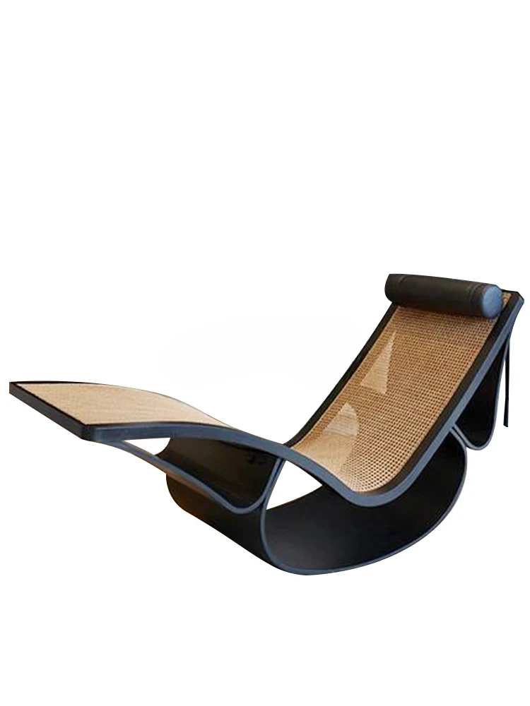 Кресло из ротанга балкон диван отдых бесшумный шезлонг в японском стиле