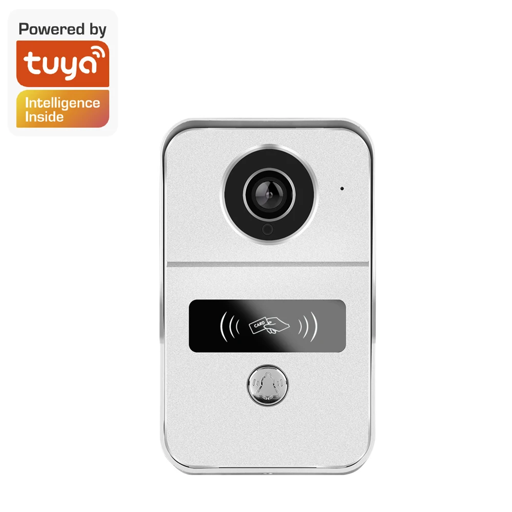2MP 1080P Tuya APP Rifd Card 48V POE Система контроля доступа IP Дверной звонок WiFI Видеодомофон