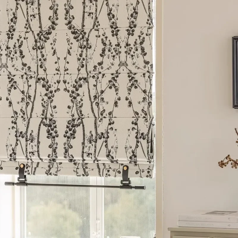 NH6014 Новый китайский стиль черно-белые тушью живопись синель жаккардовая