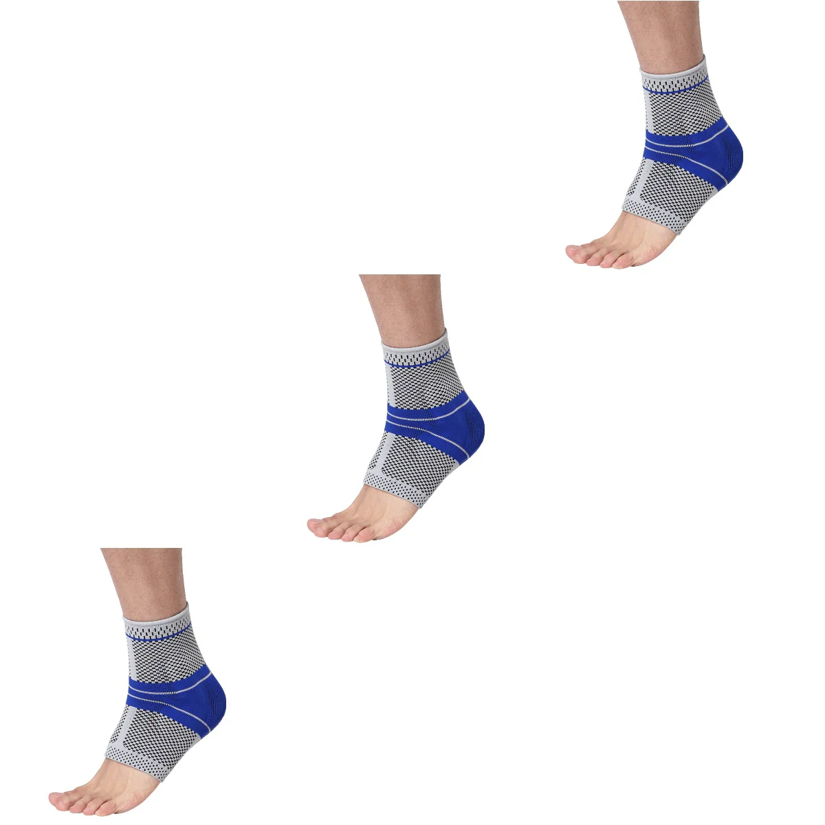 

3 pcs Ankle Support Silicone Anti-slip Comfortable Elastic Ankle Brace Ankle Sprain Supplies for Outdoor Activity