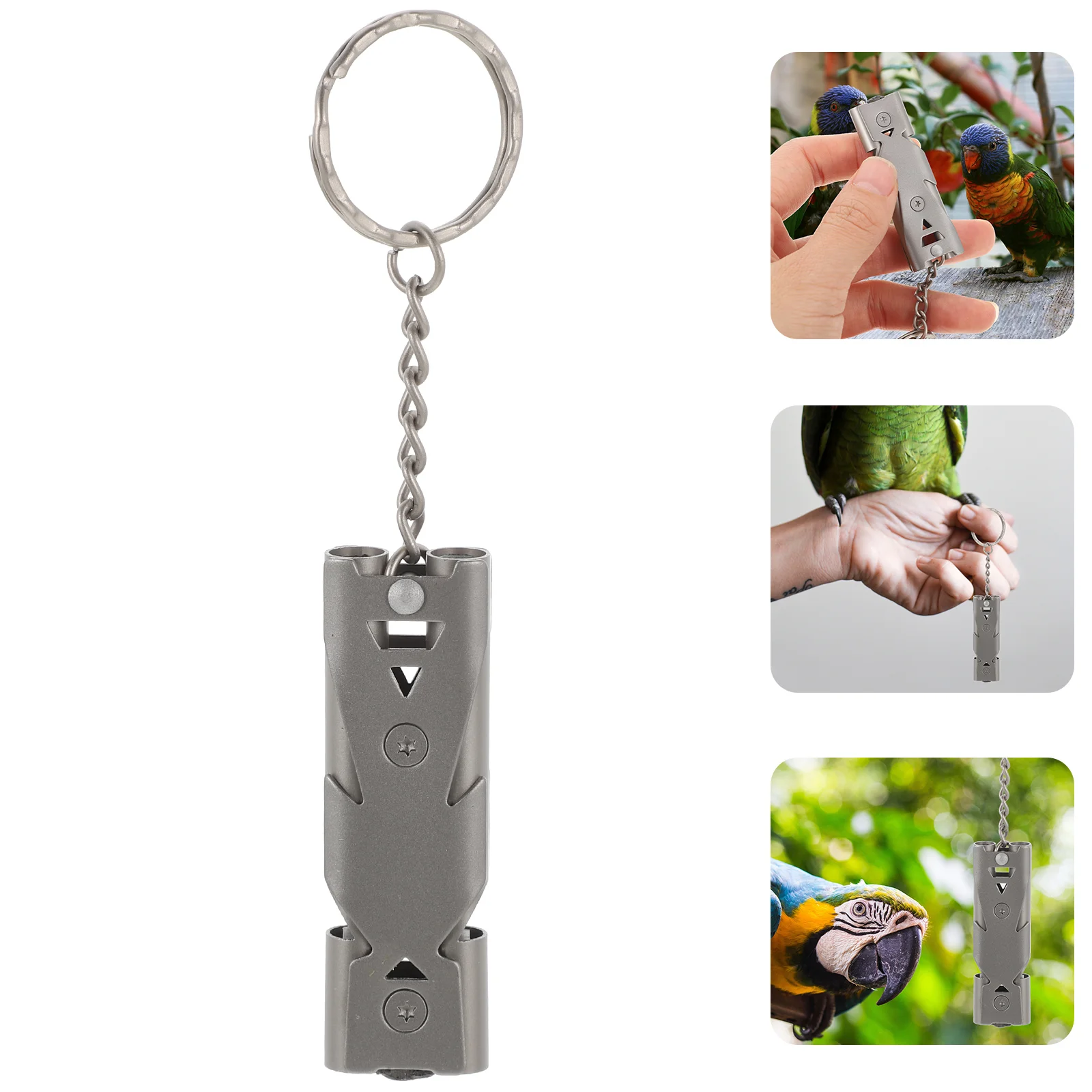 

Whistle Training Bird Cage Pet Accessories Accessory Pigeon Parrot Toolportable Steel Stainless Flute Recall Flight Behavior