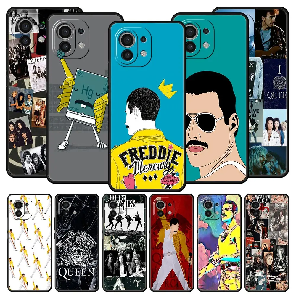 

Freddie Mercury Queen Band Phone Case For Xiaomi 12 Poco X3 NFC M3 F3 M4 Mi 11 Ultra Note 10 Lite 11T 10T Pro 5G 9T 11i Cover
