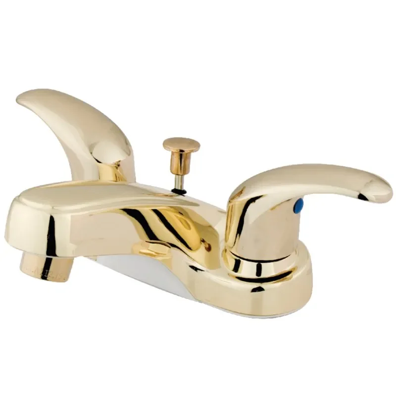 

"Modern and Timeless Luxurious 4-Inch Centerset Polished Brass Bathroom Faucet"