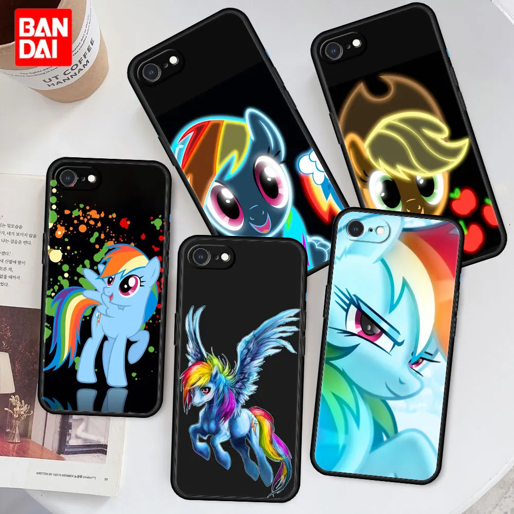

Cover Case for iPhone 6 6S 7 8 SE 2020 X XS XR Plus Max Soft Capa Armor Funda Cell Fashion Cute My Little Pony Rainbow Dash
