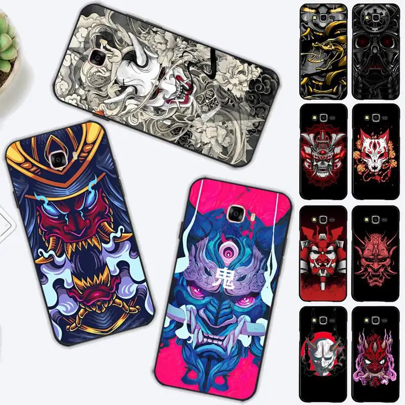 Samurai Oni Mask Phone Case For Samsung J 7 plus 7core J7 neo J6 plus prime J6 J4 J5 Mobile Cover