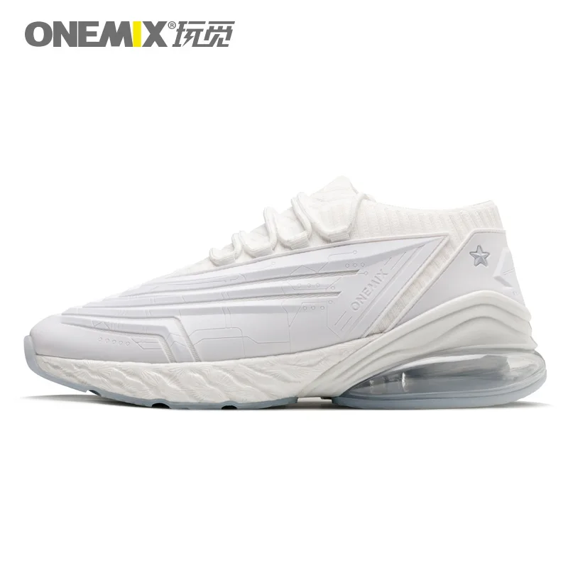 ONEMIX fashion Men's Sport Running Shoes Men's Sneakers Breathable Mesh Outdoor Athletic Shoes Male Shoes Leather Casual Shoes