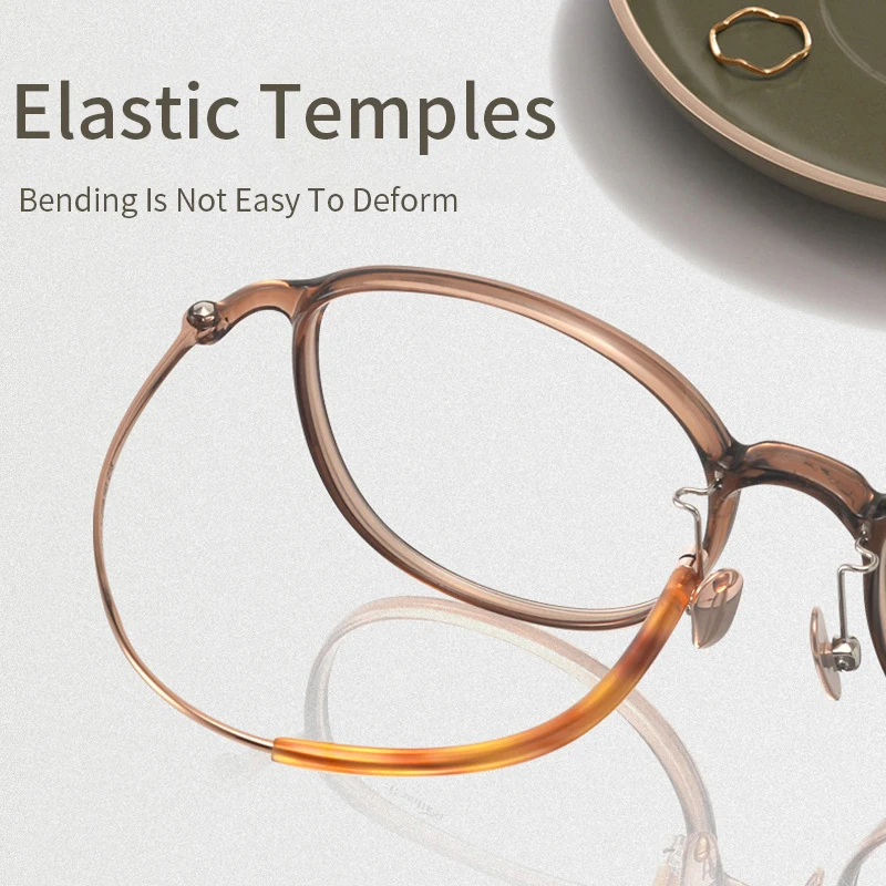 Ультралегкие титановые очки MOMOJA для мужчин и женщин модные круглые в стиле ретро