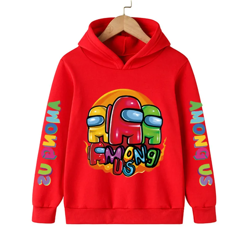 

Children's Among Us Hoodies Boys Impostor Cartoon Graphic Fashion Sweatshirt 4-14 Years Kids Girl Harajuku Long Sleeve Pullovers