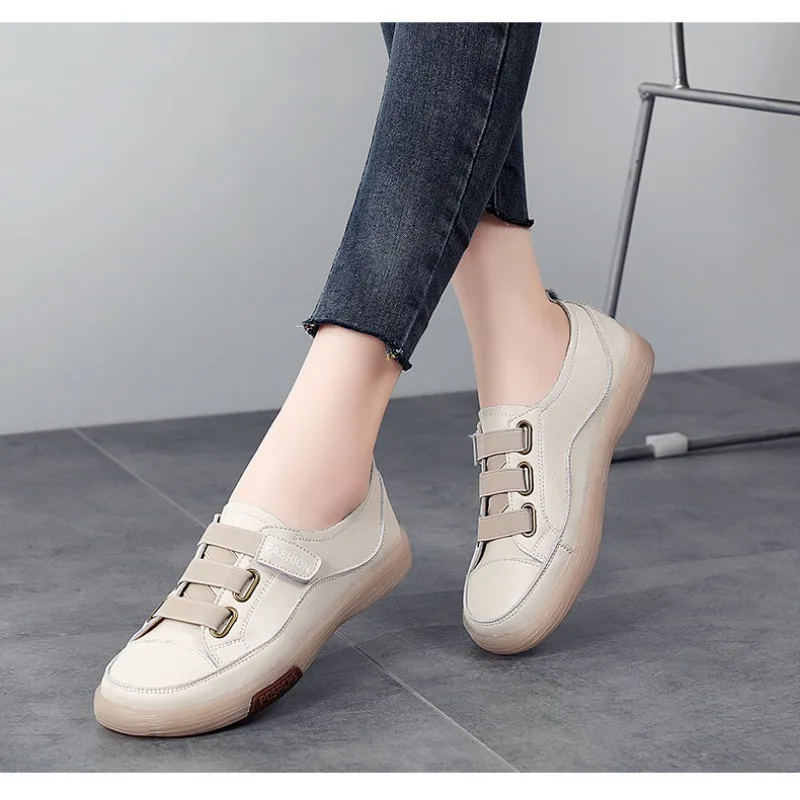 Женские кроссовки ручной работы из натуральной кожи на мягкой подошве обувь для