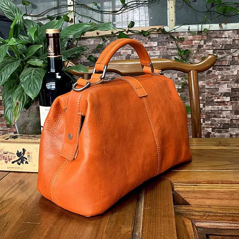 MOTAORA Top Quality Genuine Leather Women Shoulder Bag Long Strap Doctor Bags Vintage Woman Handbag Cow Leather Women Bags 2023