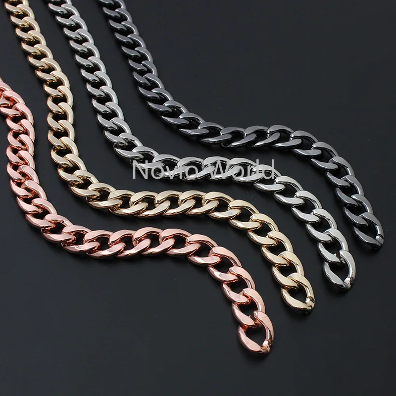 1-5meters by meter 5 colors rose gold 3.0mm 16*12mm Iron meterial chains for chains bag purse accessories