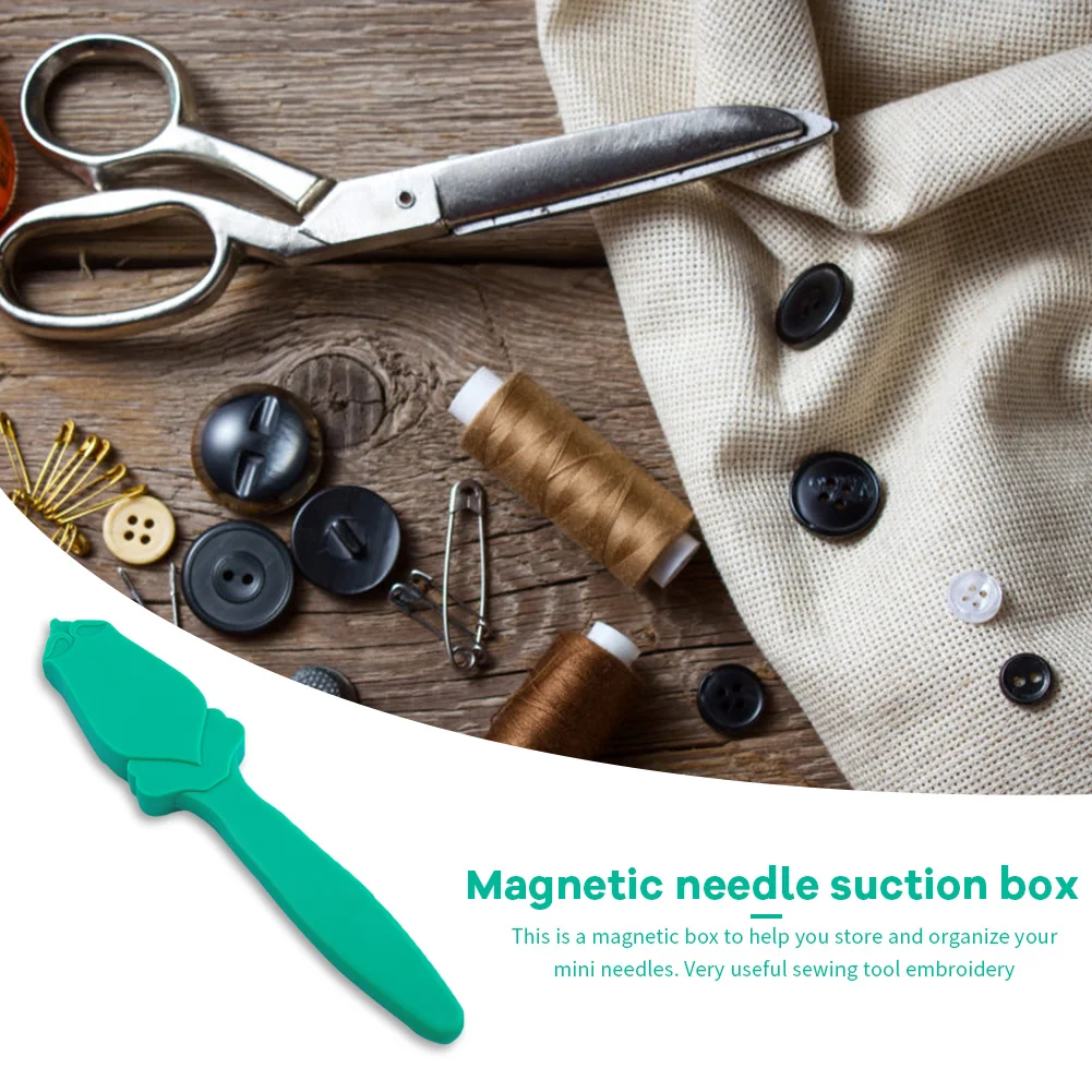 

DIY Leather Tailor Tools Needle Suction Box Handheld Magnetic Needle Insertion Neddlework DIY Wrist Portable Kit