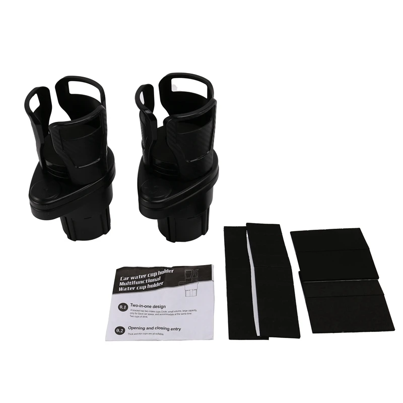 

2PCS Car Cup Holder Expander Adapter 2 in 1 Vehicle-Mounted Cup Drink Holder 360 Degrees Rotating
