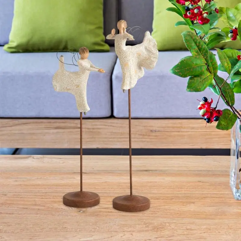 

2pcs Christmas Nativity Figures Manger Group Sculpted Room Decor Office Tabletop Statue Ornament Resin Crafts Easter Home Decor