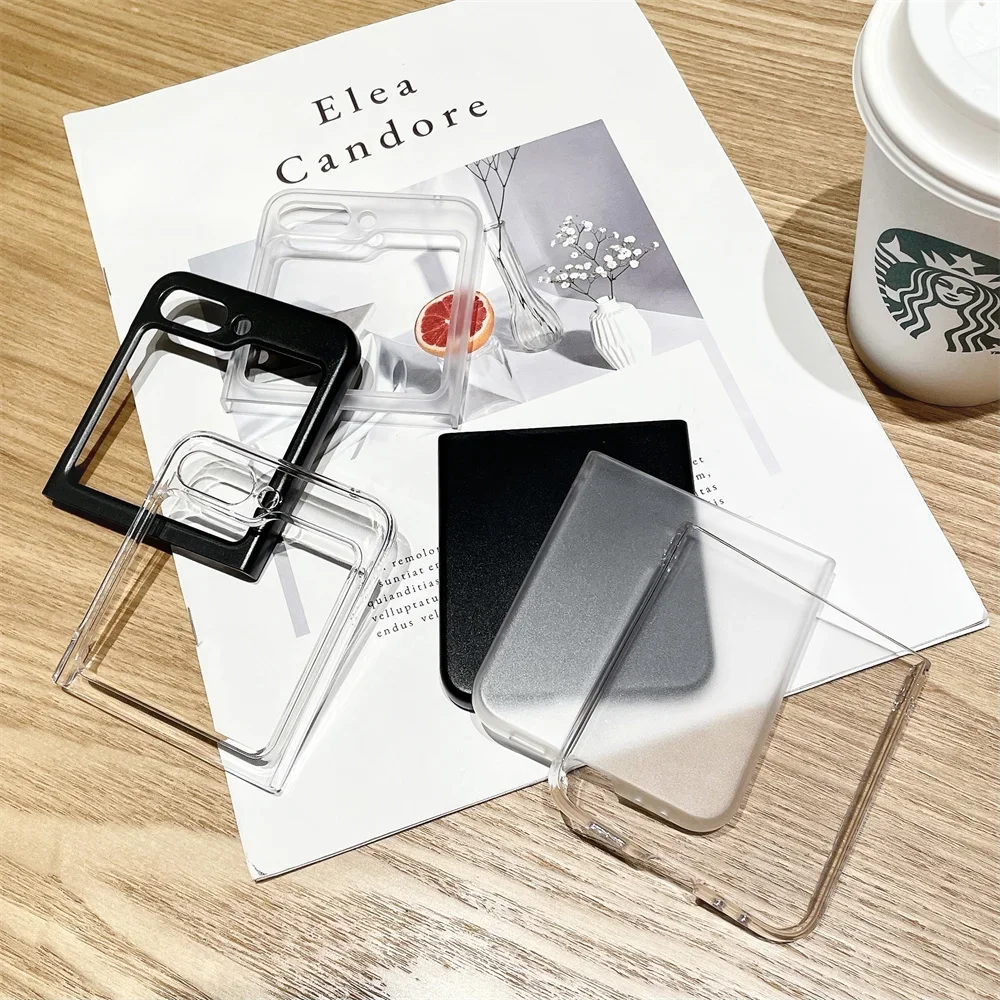 Чехол Z Flip6 Ультратонкий тонкий матовый чехол для Samsung Galaxy Flip 6 5 4 3 PP Складная