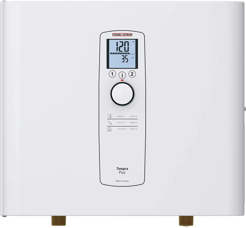 

Stiebel Eltron Tankless Water Heater – Tempra 20 Plus – Electric, On Demand Hot Water, Eco, White