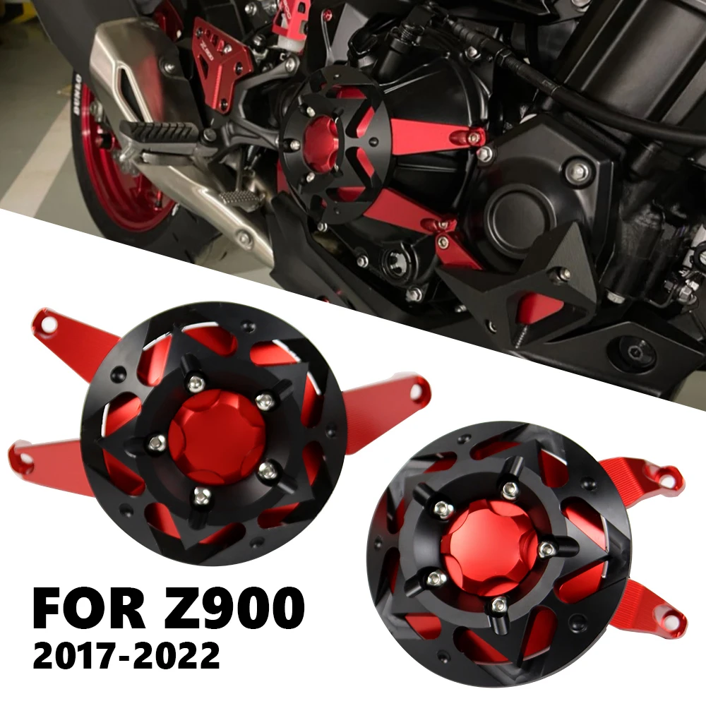 

Защитная крышка двигателя мотоцикла с ЧПУ для KAWASAKI Z900 Z 900 2017- 2019 2020 2021 2022 аксессуары Защитная крышка