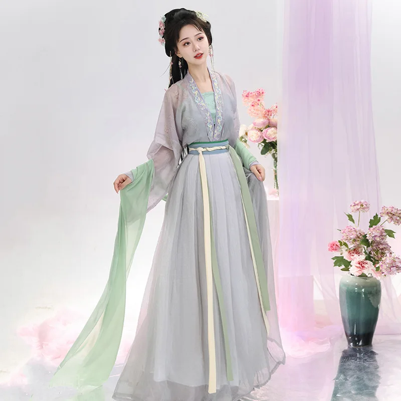 Новинка 2024 Оригинальное женское платье Цзинь ханьфу NT168 китайское Повседневное