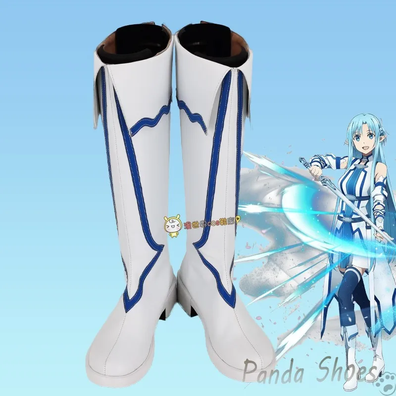 Искусство меча онлайн Yuuki костюм Asuna для косплея (костюмированных игр) Shoes аниме