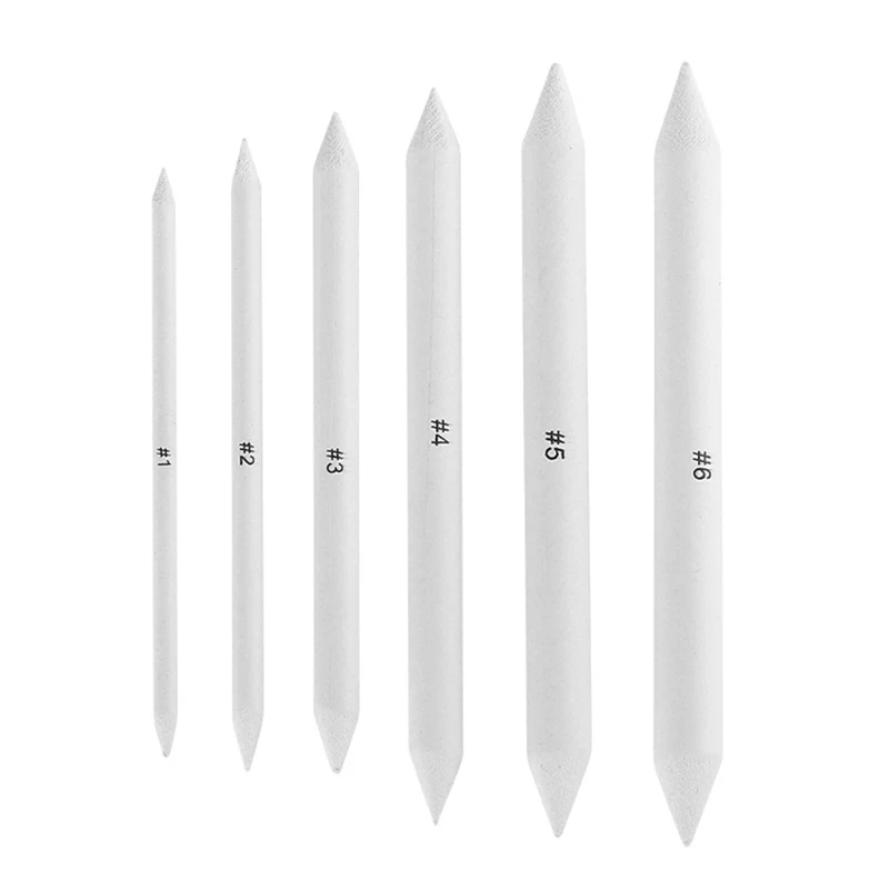 

Сплошные бумажные блендеры для рисования скетчей, инструменты для рисования, карандаши для создания теней, темной области 6x