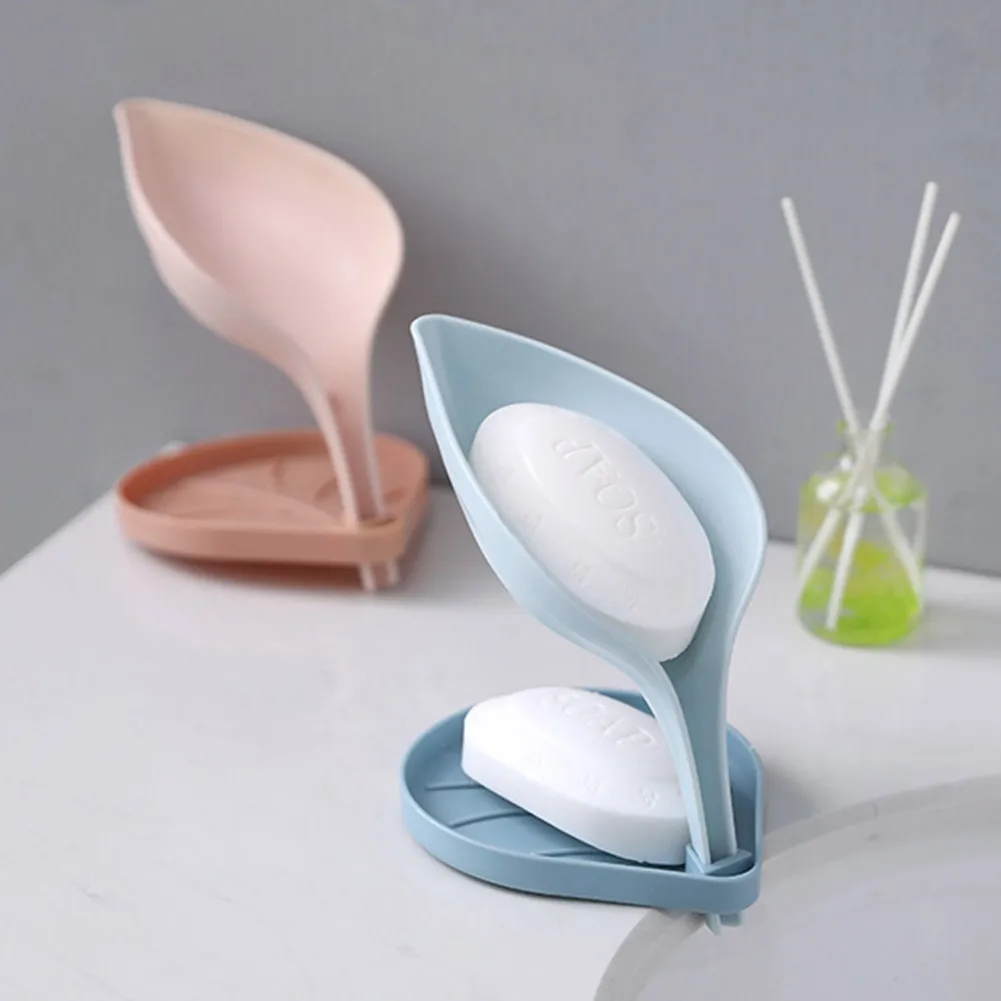 

Soap Holder Soap Holder Box Kitchen Dish Storage Box Self-Draining Non-slip Drain Soap Storage Container Bathroom Accessories