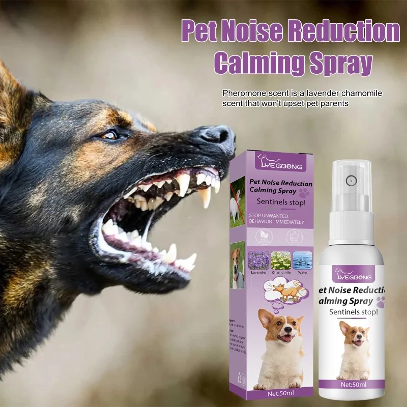 

Pet Noise Reduction Spray Soothes Pets' Mood and Prevents Stress Reaction.