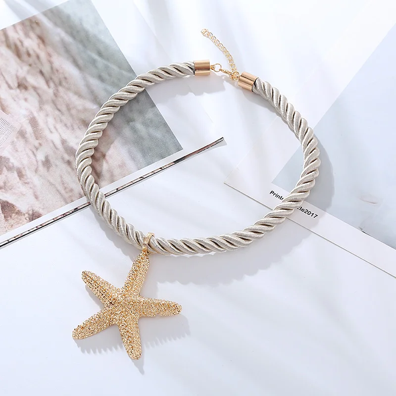 Европейский и американский Летний Новый креативный кулон Морская звезда