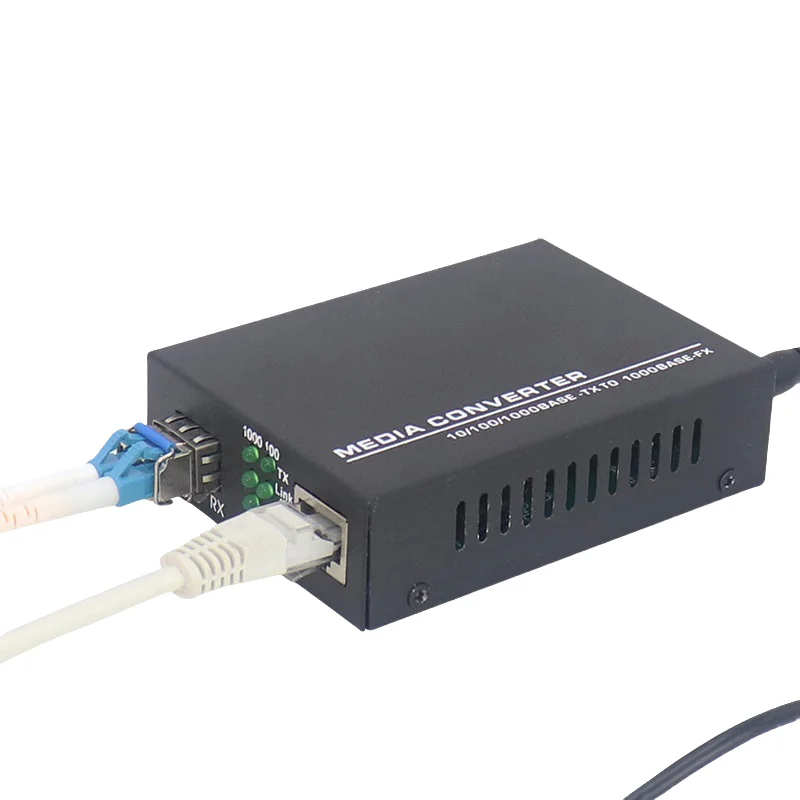 1 шт. гигабитный медиаконвертер SFP в трансивер RJ45 10/100/1000M оптоволоконный
