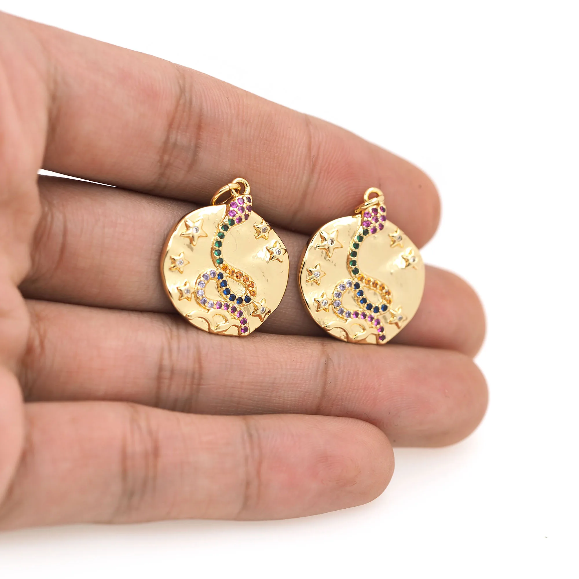 Высококачественный цветной циркониевый кулон в виде змеи женская модная