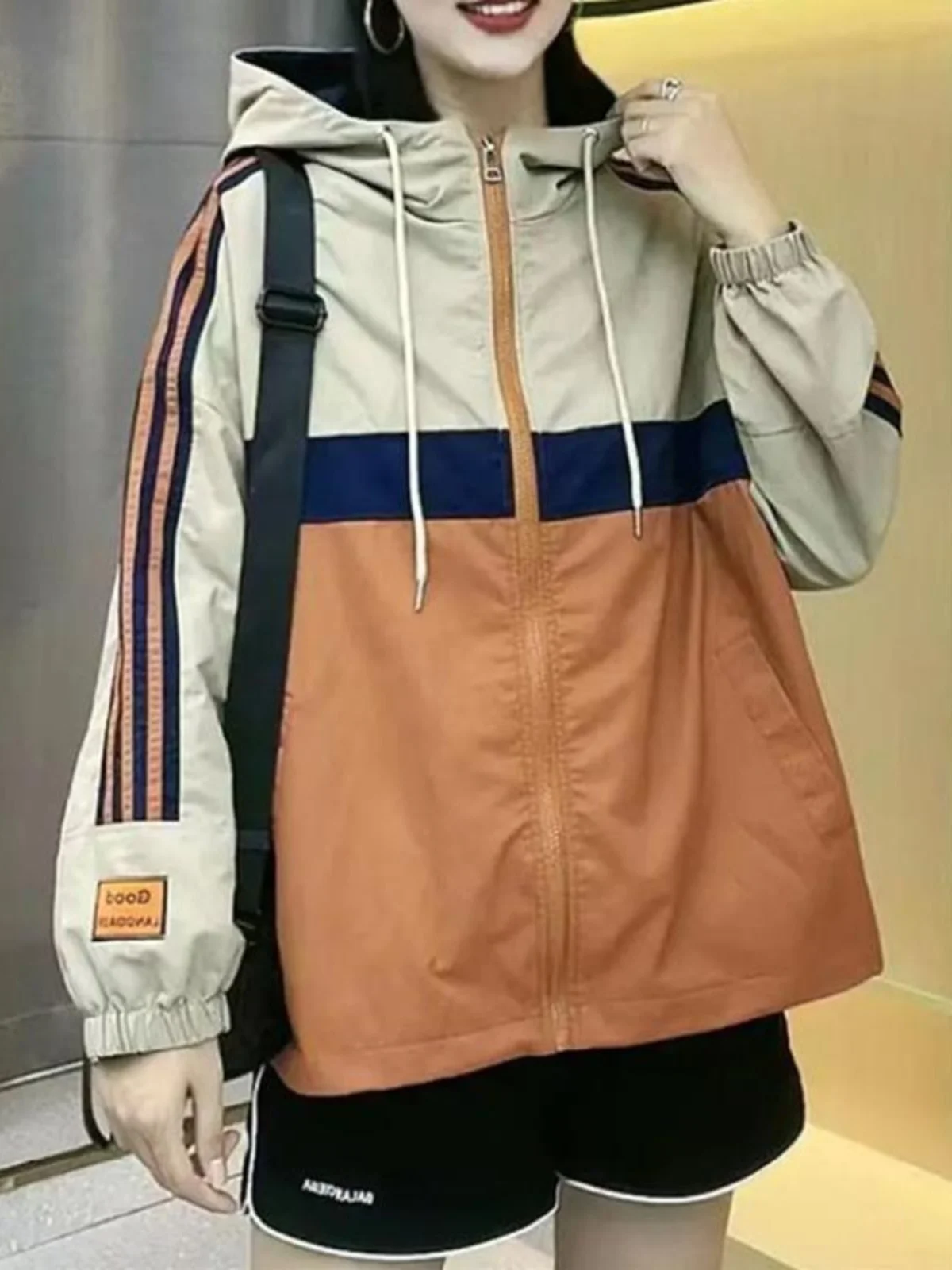 Осенняя бейсбольная форма верхняя одежда для женщин большие размеры 2024 новая