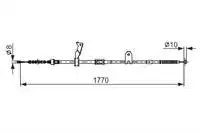 

1987482300-hand brake wire rear left AVENSIS-T25 case