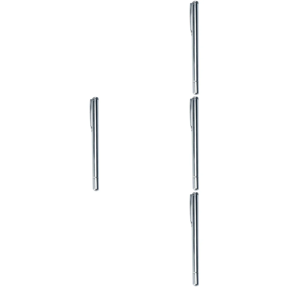 

4 PCS Retractable Expansion Rod Stick Wand for Visual Chart Optometry (Silver)