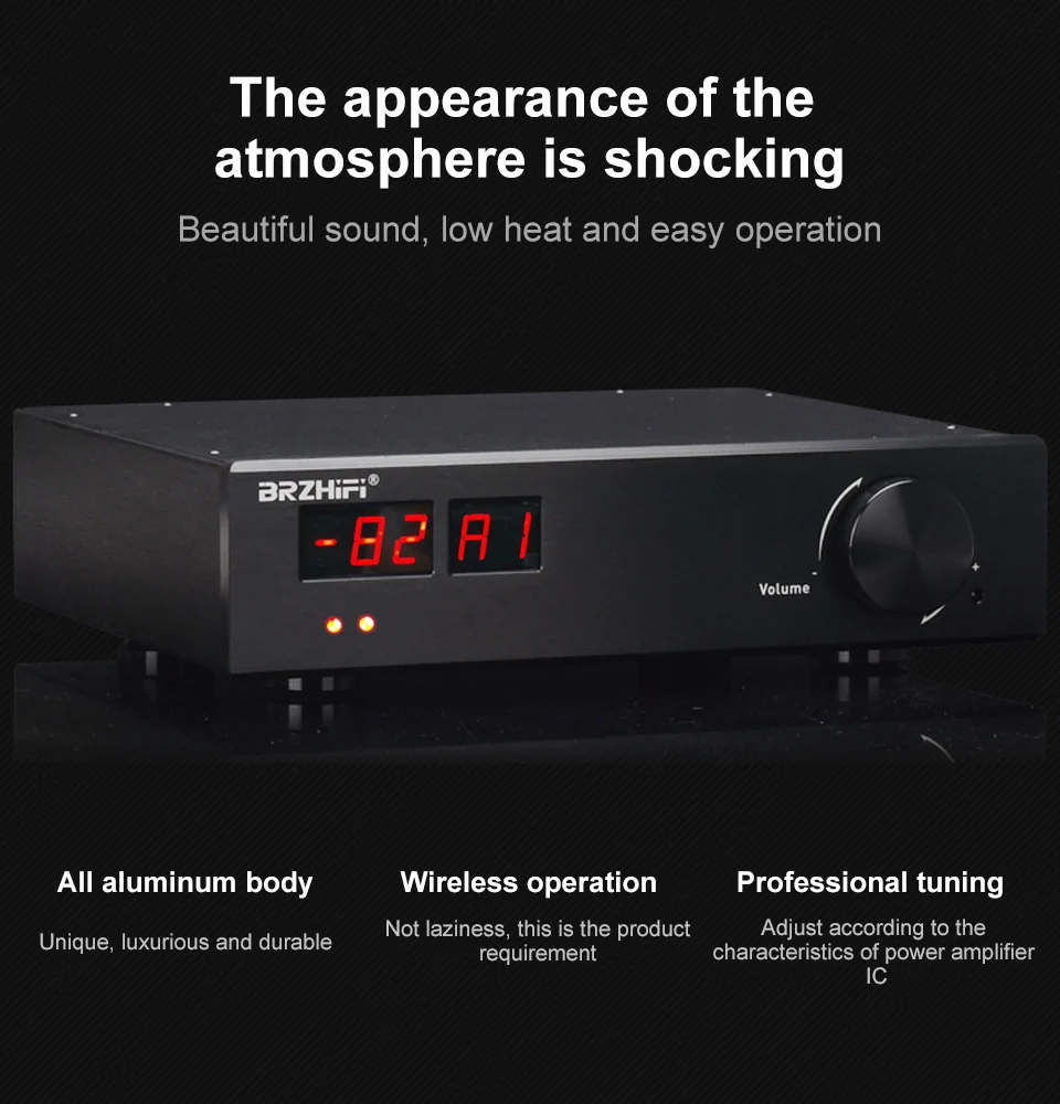 

BREEZE Professional 45W Sound Amplifier Bluetooth Tone Remote Control Power Amplifiers Stereo HD Audio Amp Home Theater System
