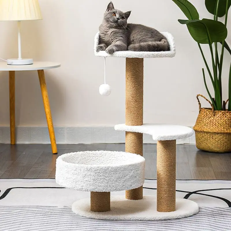 

Cat Climbing Shelf Litter Scratching Board Toy Tree Shelf Scratching Post Cat Life Toys Supplies Cat Tree Tower Condo Furniture