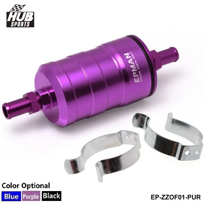 

Hi-Flow Racing Alloy Fuel Filter With Paper Filter Default color is Purple HU-ZZOF01