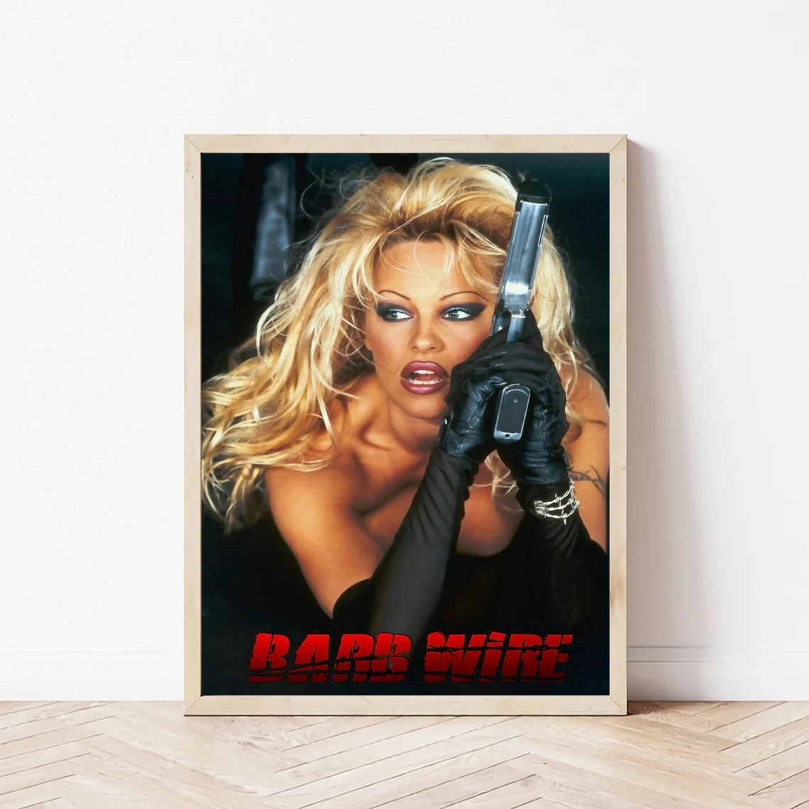 

Pamela Anderson Barb Wire Film Print Music Poster Canvas Print Star Actor Home Decor Wall Art (Unframed)