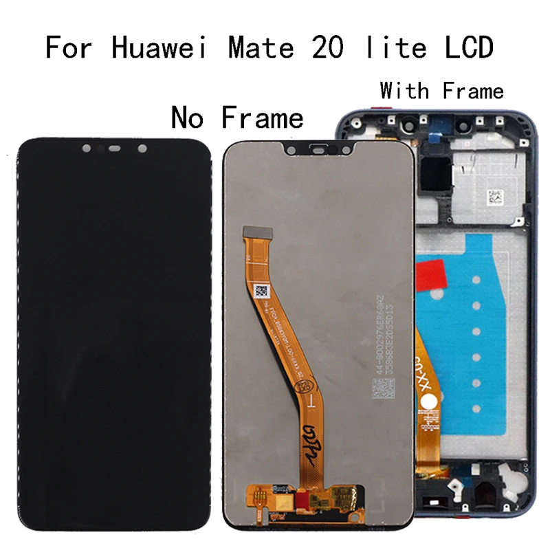 

ЖК-дисплей 6,3 дюйма для Huawei Mate 20 Lite, дисплей с сенсорным экраном, дигитайзер с рамкой, зеркальные детали для замены 100%, тест