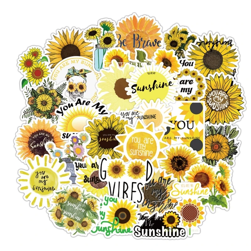 

Y3NF Sunflower Sticker Dark for Room Decorations Durable Waterproof Supplies