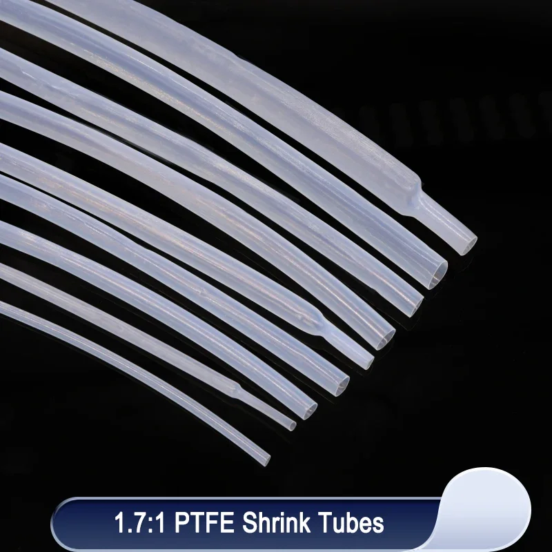 

Термоусадочная трубка PTFE прозрачная 0.5~15 мм 1/5/10 м