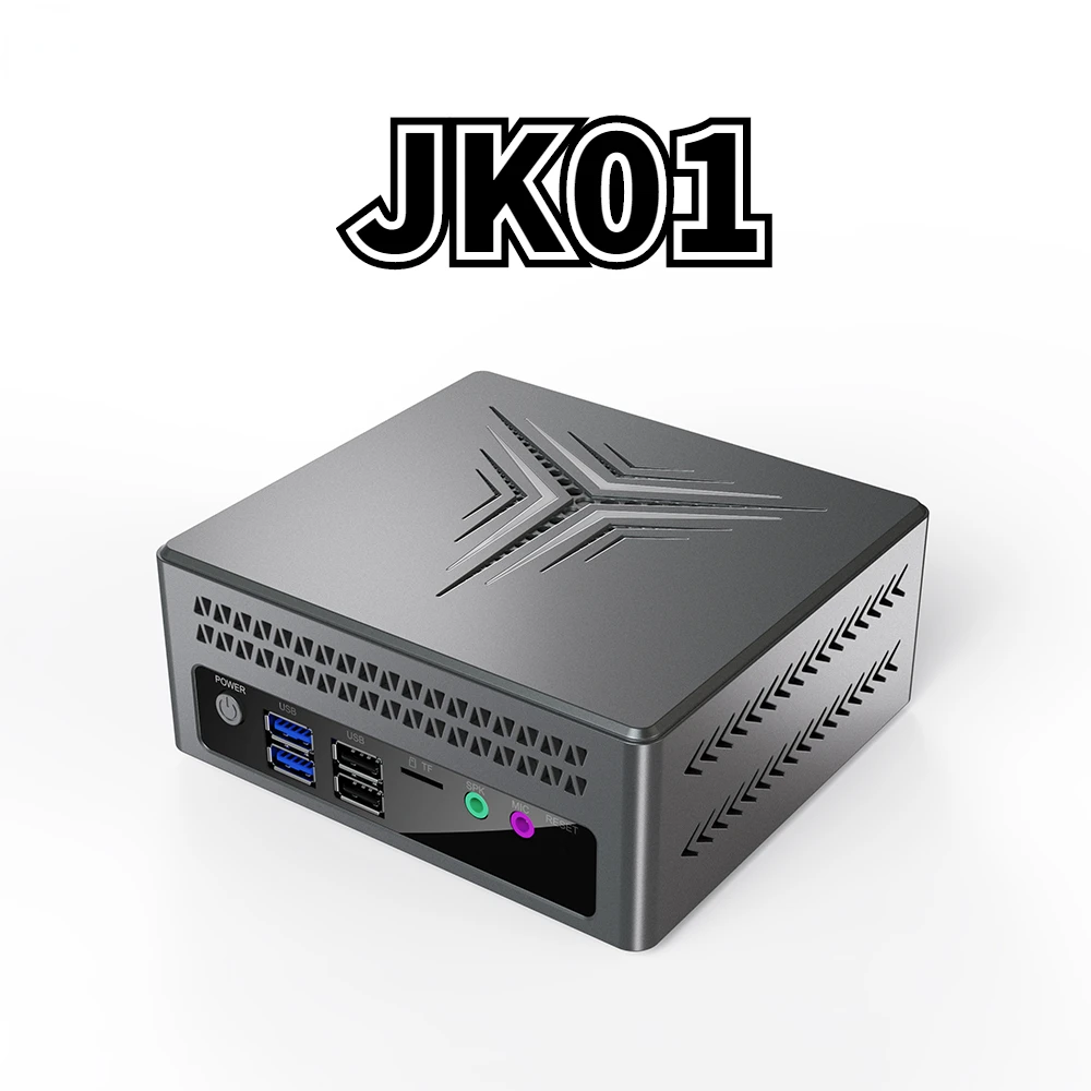 JK01 Windows 11 Intel N5095 Mini PC DDR4 8GB 128GB SSD 1000M Lan 5G Wifi BT4.2 HD-MI DP VGA Output USB 3.0 HTPC Desktop Gaming