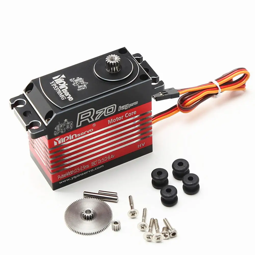 

R70 70kg Super Torque Digital Servo With Metal Arm For 1:5 Traxxas Arrma Kraton Baja Rc Car Parts/robot / Boat/helicopter