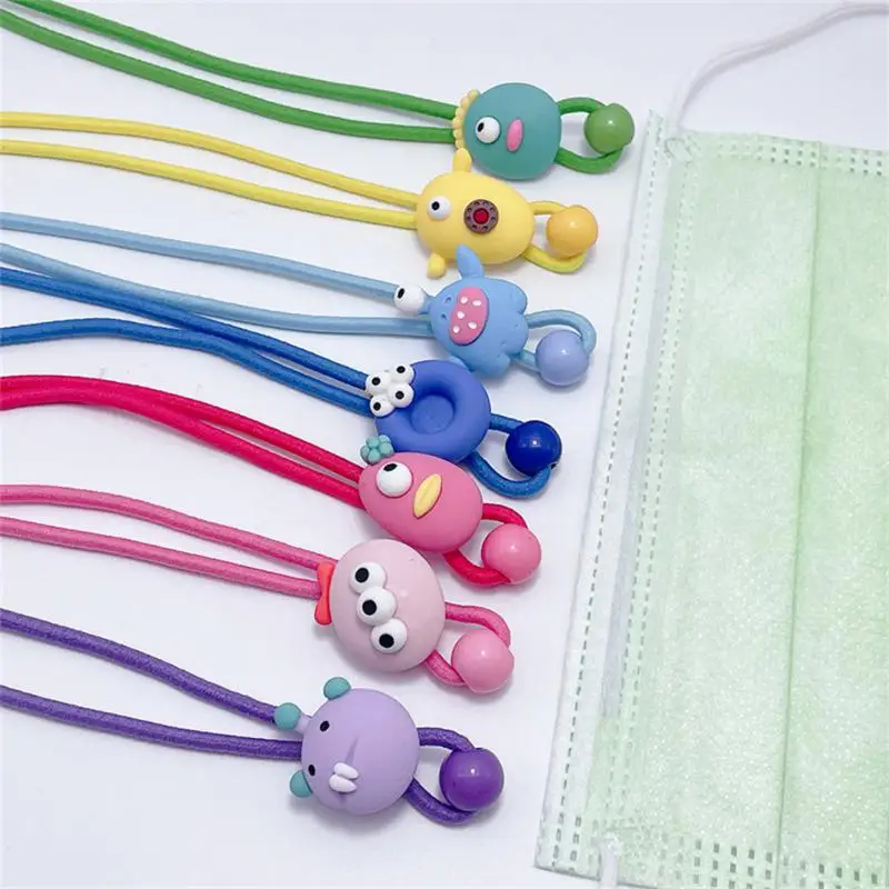 Детская цепочка для очков цветная мультяшная нейлоновая эластичная маски