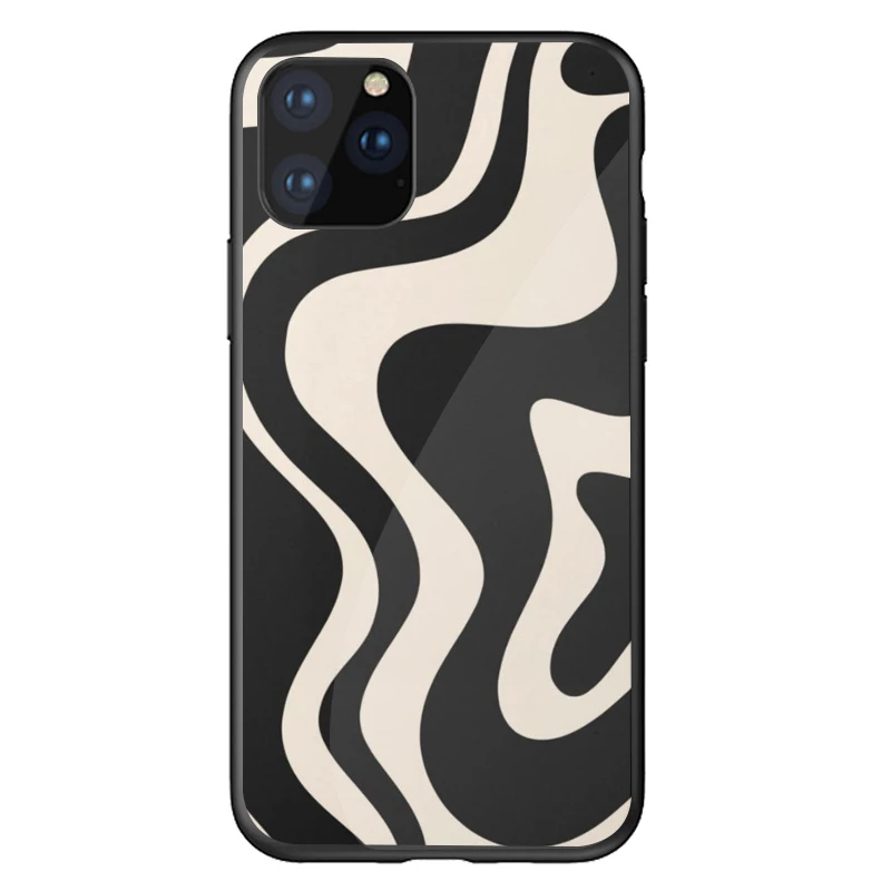 Мягкий силиконовый чехол для телефона iPhone 15 14 13 11 12 MINI PRO X XS MAX 6 6S 7 8 Plus XR SE Полосатый