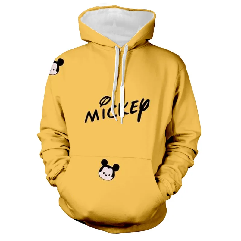 

Модная толстовка с капюшоном для мальчиков из коллекции Disney Stitch and Mickey, осенняя толстовка с 3D принтом в стиле Харадзюку для мужчин и женщин
