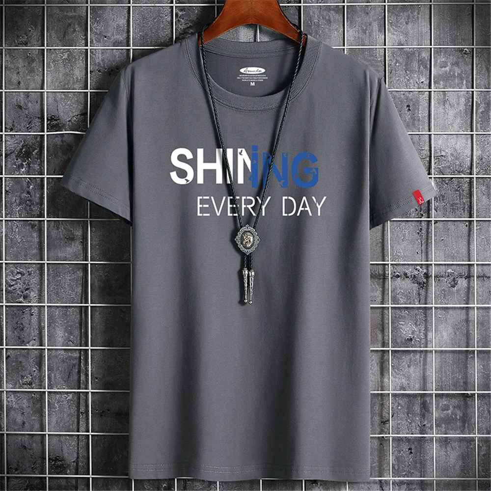 

2022 Men's T-shirt Fashion O-neck Top Pure Cotton Clothing Short Sleeve High Quality Summer Clothing Men T-shirt Graphic T Shirt