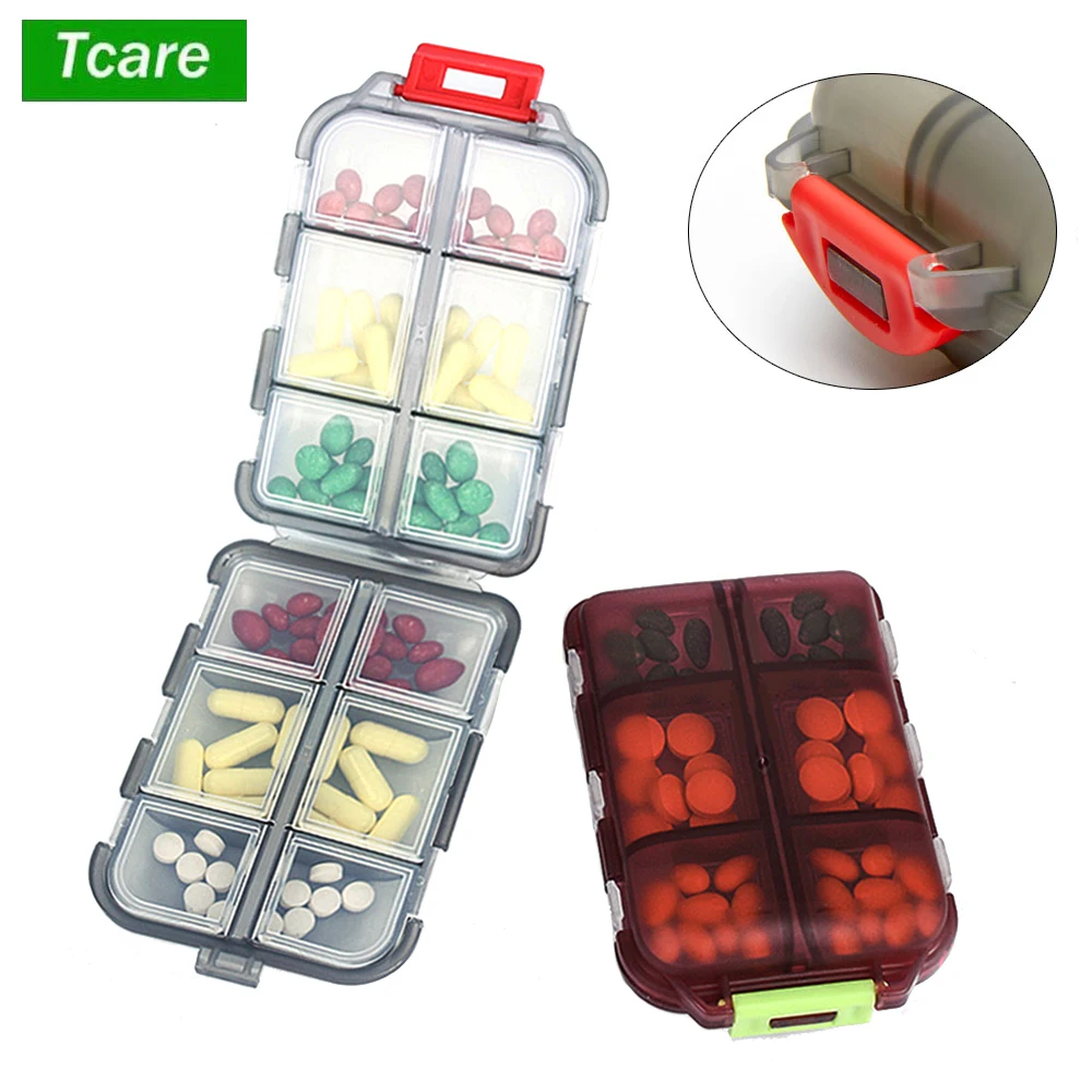 

Офисный Домашний Органайзер для таблеток, влагостойкая коробка для таблеток, Карманный Кошелек, Чехол для ежедневных таблеток, портативный...