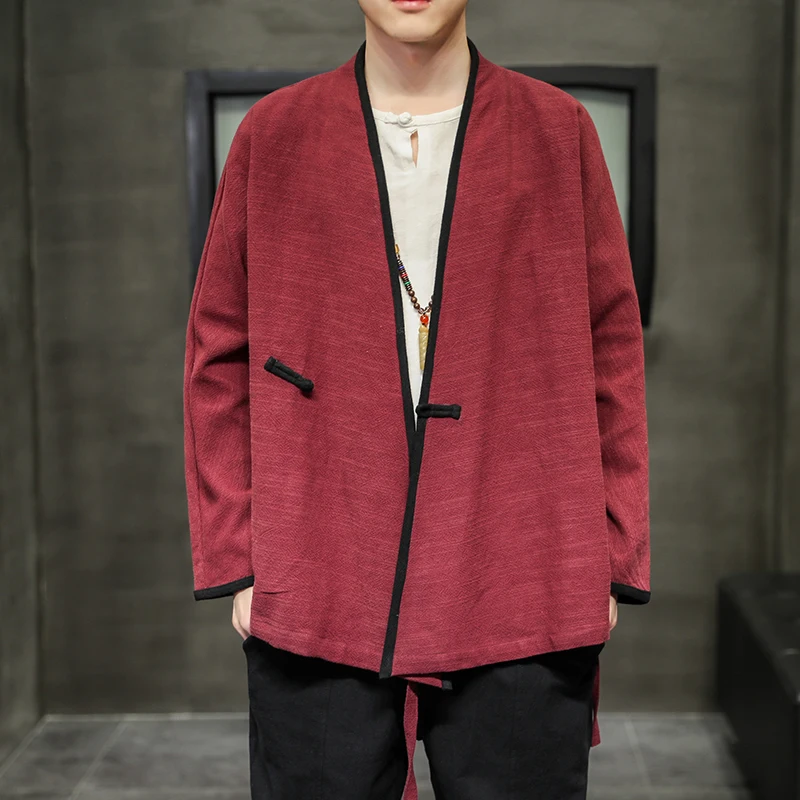 Традиционное китайское платье 2022 халат с длинным рукавом хлопковое постельное